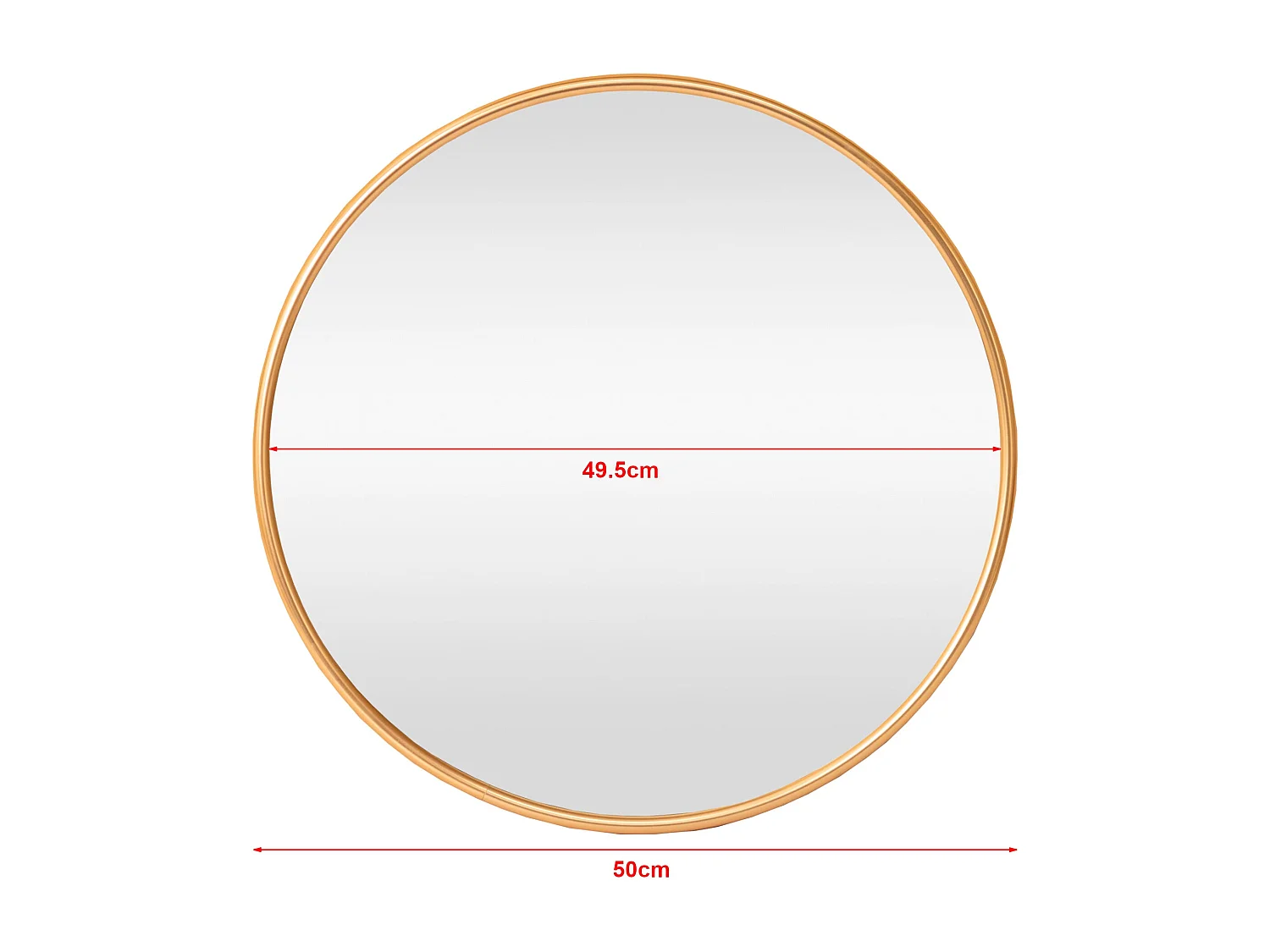 Miroir mural rond 50 50 x 2.8 x 50 cm 03_0007942