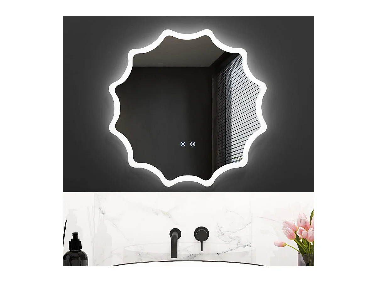 Miroir mural rond avec 60 x 0 x 60 cm 20_0008918