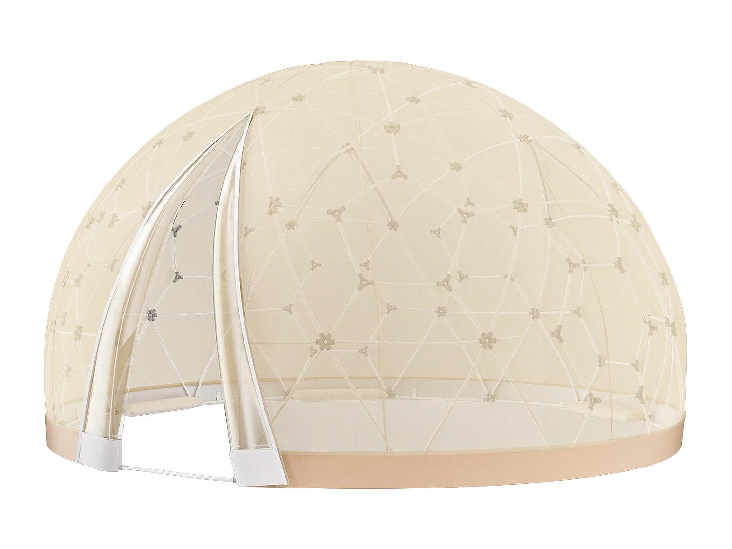 Tente SucceBuy à Bulles Dôme 24cm avec Double Couverture et Fenêtre Transparente pour Camping