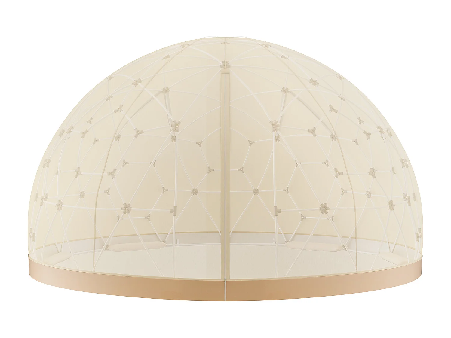 Tente SucceBuy à Bulles Dôme 24cm avec Double Couverture et Fenêtre Transparente pour Camping