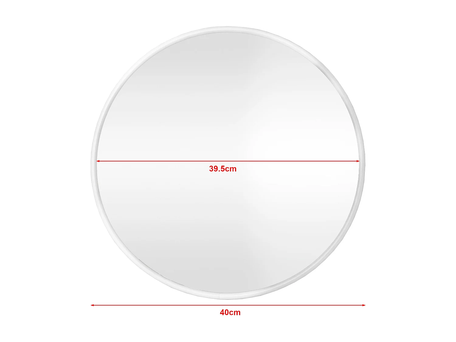 Miroir mural rond 40 blanche 40 x 2.8 x 40 cm 03_0007937