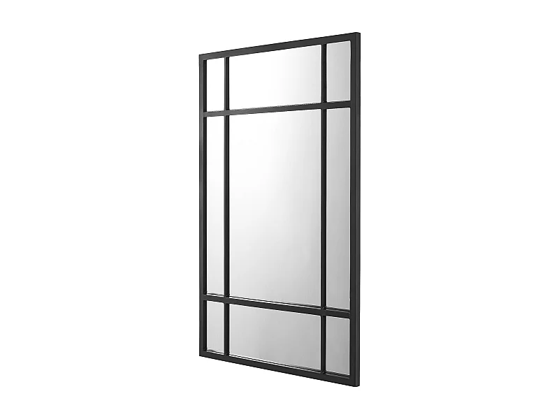 Espelho de parede retangular 90 x 60 cm preto fosco 03_0007894