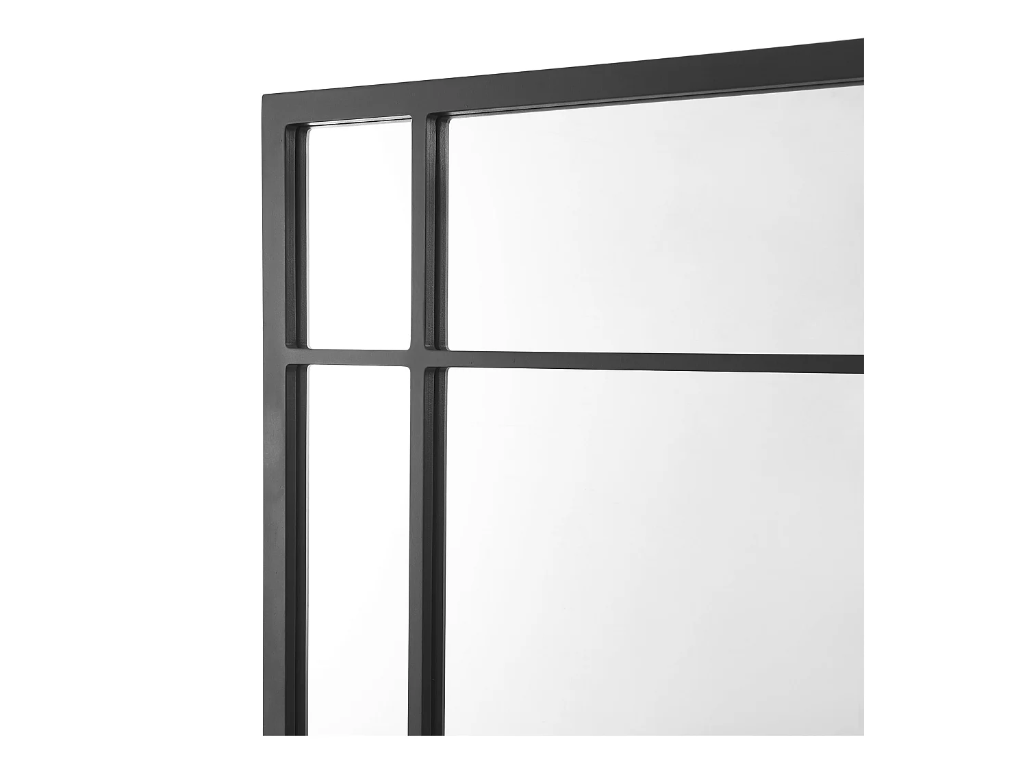 Espelho de parede retangular 90 x 60 cm preto fosco 03_0007894