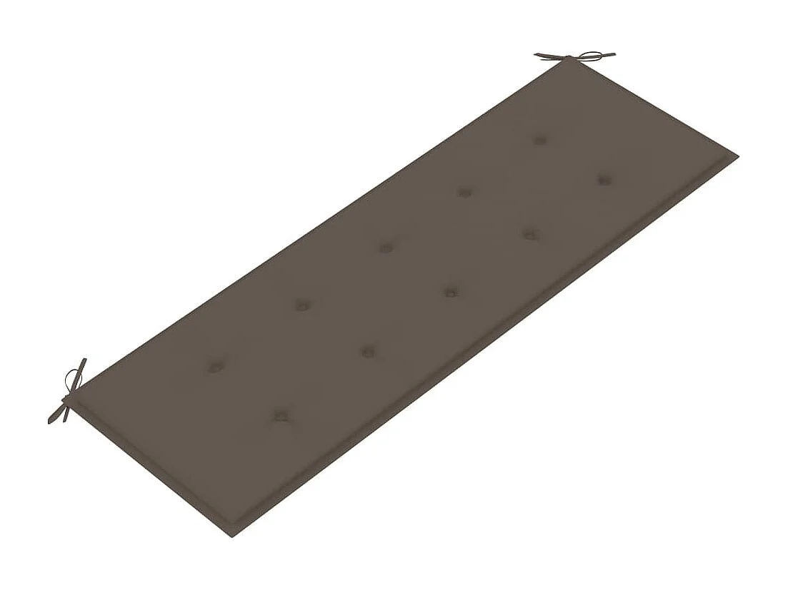 Banc de jardin meuble bois marron 159 x 57.5 x 90 cm 02_0011704