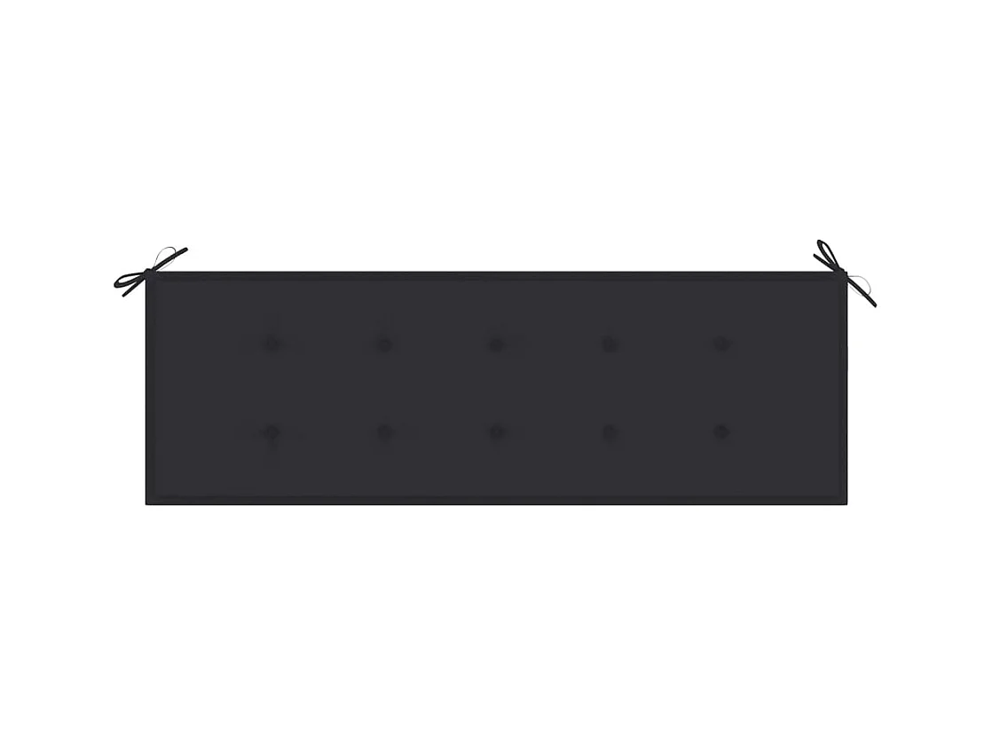 Banc de jardin meuble bois marron 159 x 57.5 x 90 cm 02_0011699