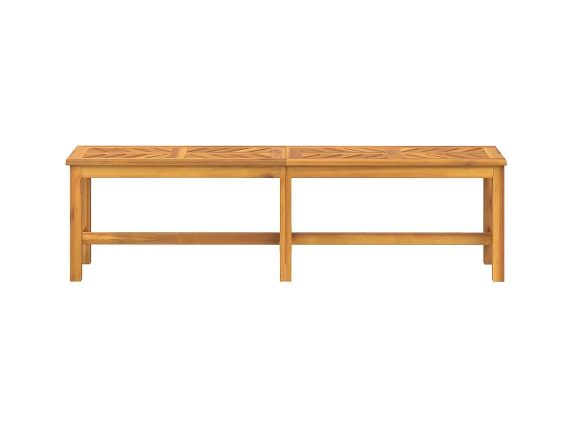 Banc de jardin meuble bois marron 150 x 35 x 45 cm 02_0011253