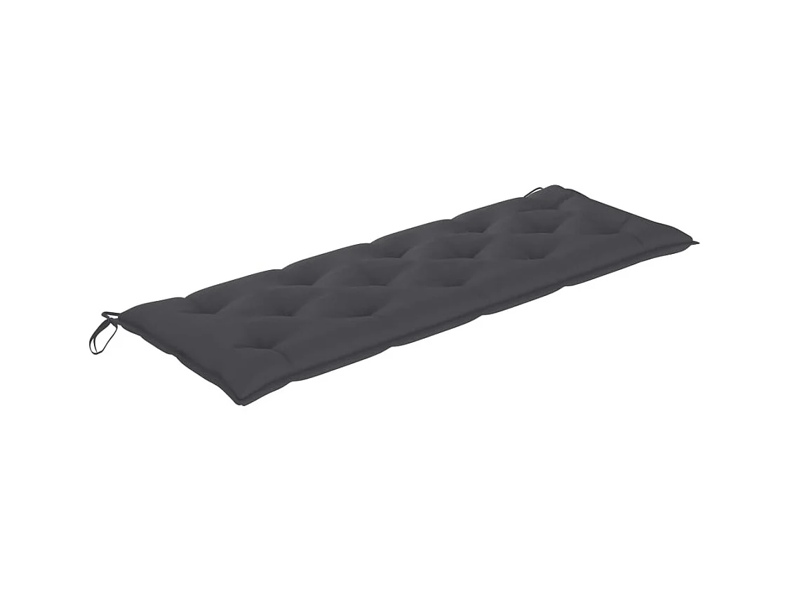 Banc de jardin meuble bois marron 159 x 57.5 x 90 cm 02_0011701