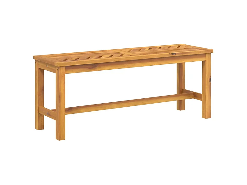 Banc de jardin meuble bois marron 110 x 35 x 45 cm 02_0011172