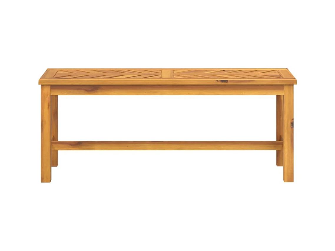 Banc de jardin meuble bois marron 110 x 35 x 45 cm 02_0011172