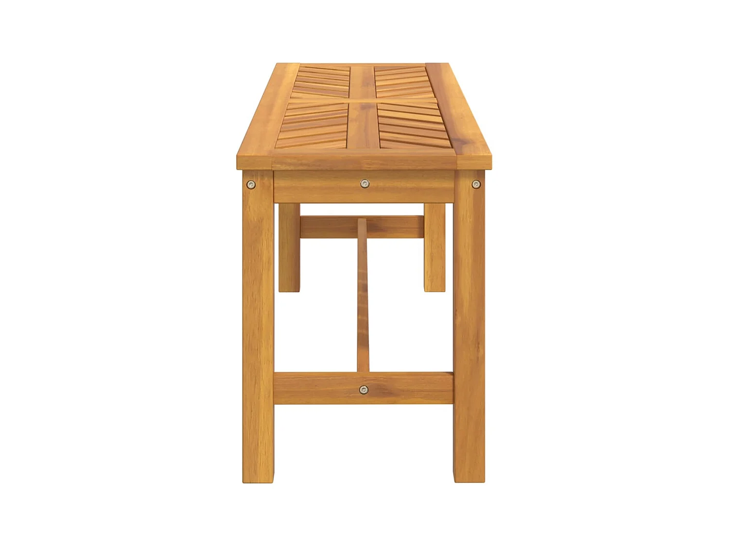 Banc de jardin meuble bois marron 110 x 35 x 45 cm 02_0011172