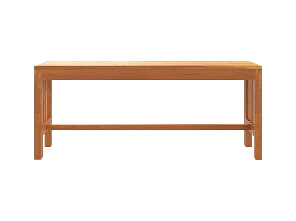 Banc de jardin meuble bois marron 110 x 35 x 45 cm 02_0011174