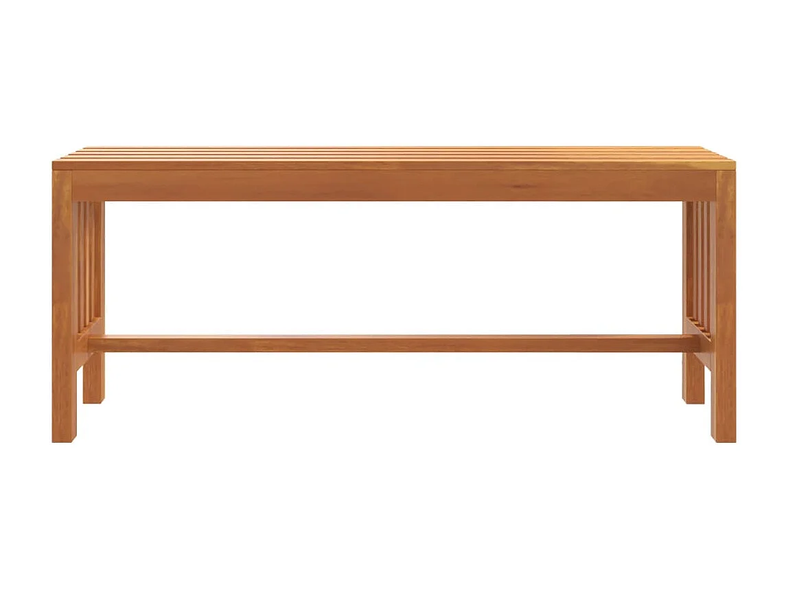 Banc de jardin meuble bois marron 110 x 35 x 45 cm 02_0011174