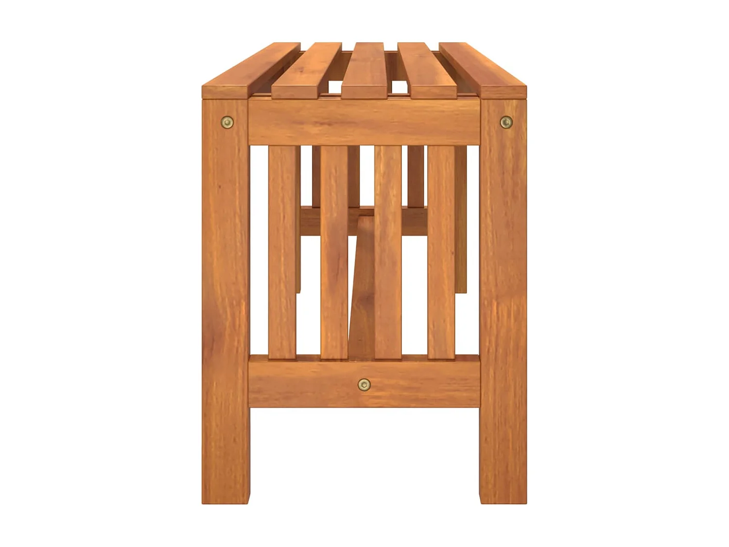 Banc de jardin meuble bois marron 110 x 35 x 45 cm 02_0011174