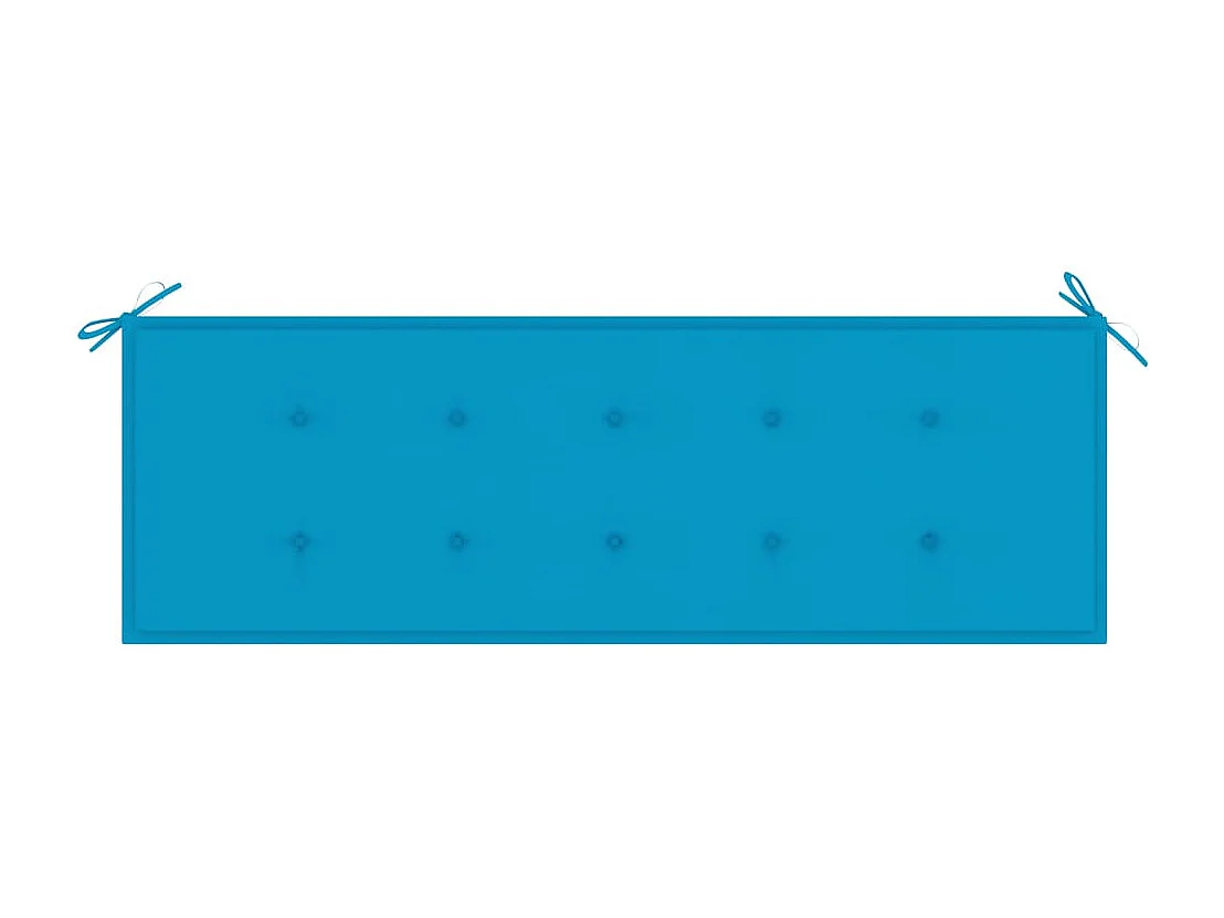 Banco de jardín apilable para terraza y patio 159 cm madera maciza de teca 02_0011695