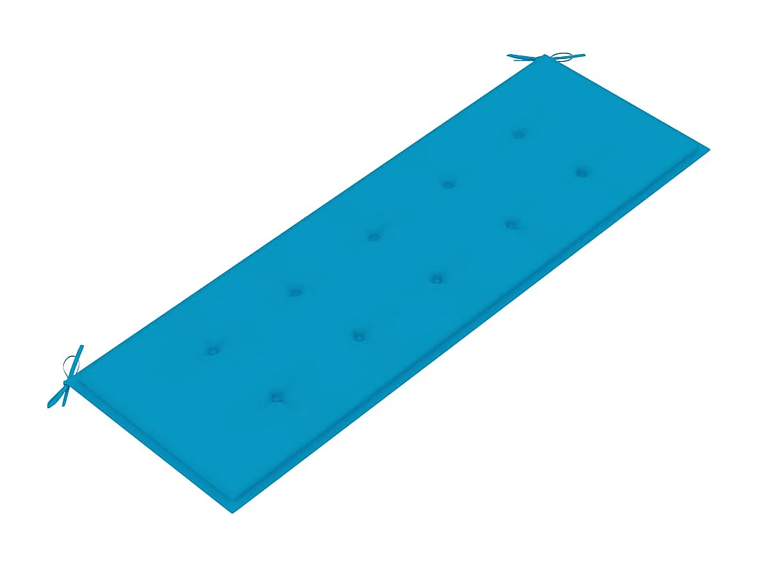 Banco de jardín apilable para terraza y patio 159 cm madera maciza de teca 02_0011695