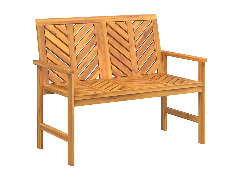 Banco de jardim mobiliário de pátio para exterior terraço 109 x 625 x 89 cm madeira maciça de acácia 02_0011156