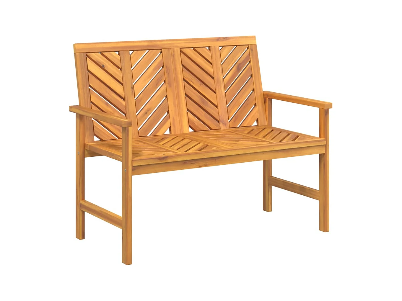 Panca da giardino per esterni mobili da giardino terrazza 109 x 625 x 89 cm legno massello di acacia 02_0011156