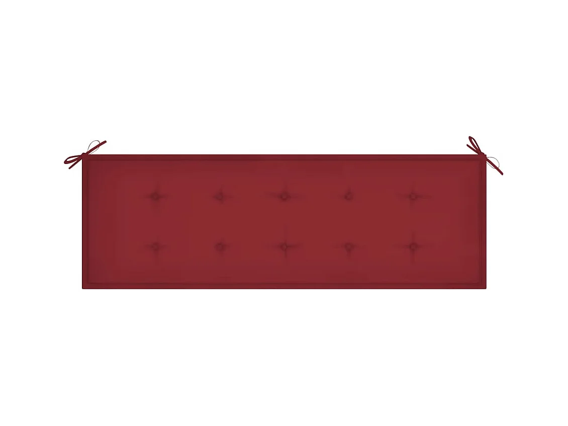 Banc de jardin meuble bois marron 159 x 57.5 x 90 cm 02_0011693