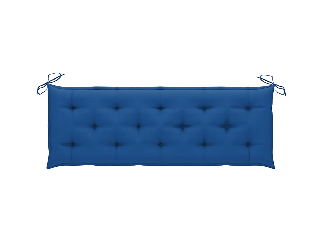 Banc de jardin meuble bois marron 159 x 57.5 x 90 cm 02_0011698