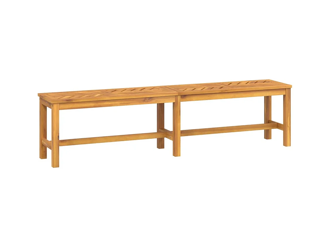 Panca da giardino per esterni mobili da giardino terrazza 180 x 35 x 45 cm legno massello di acacia 02_0011274