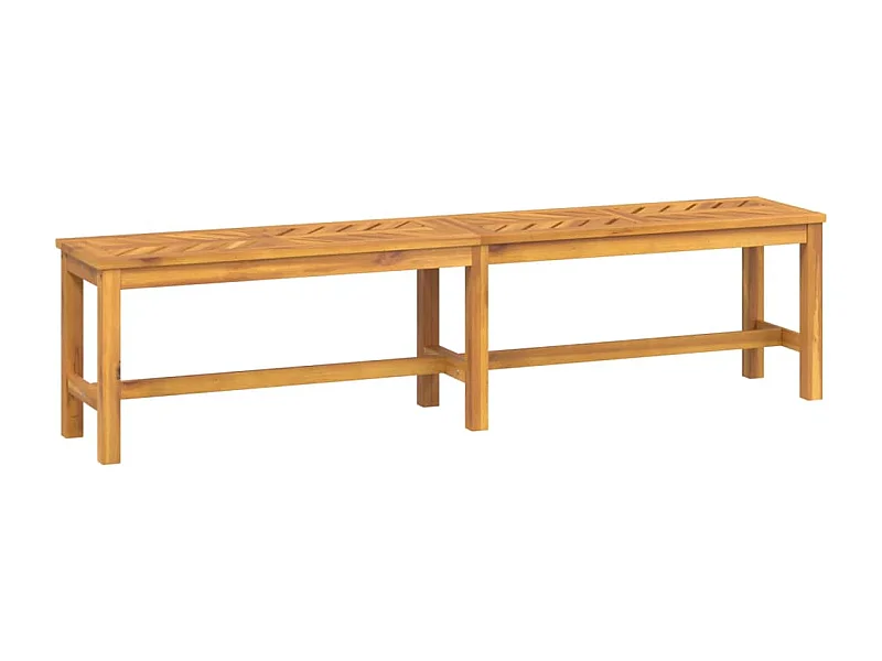 Banc de jardin meuble bois marron 180 x 35 x 45 cm 02_0011274