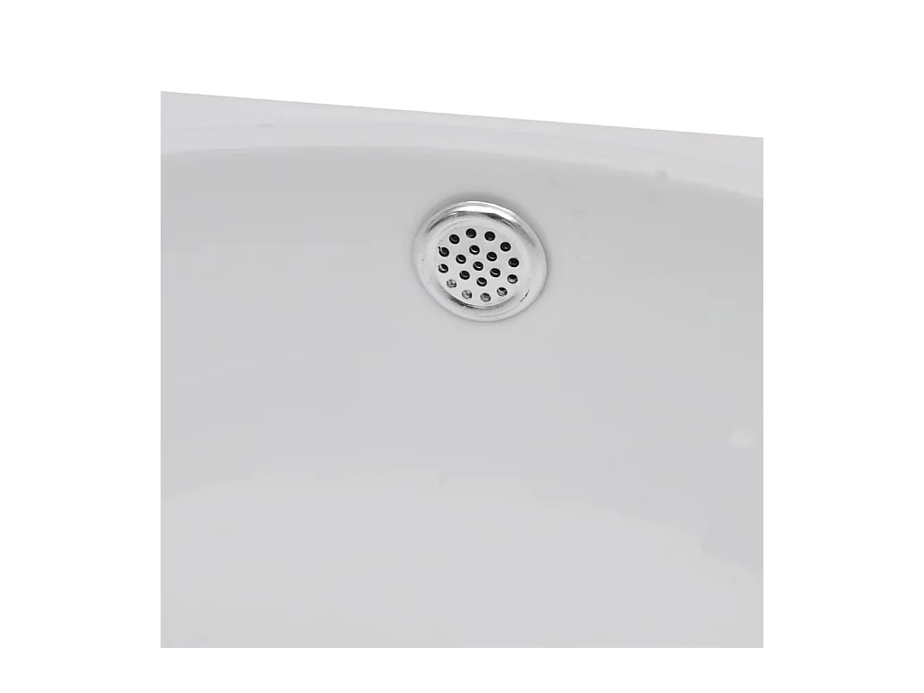 Pia de banheiro de cerâmica 41 x 28 cm com furo para transbordamento branco 02_0002492