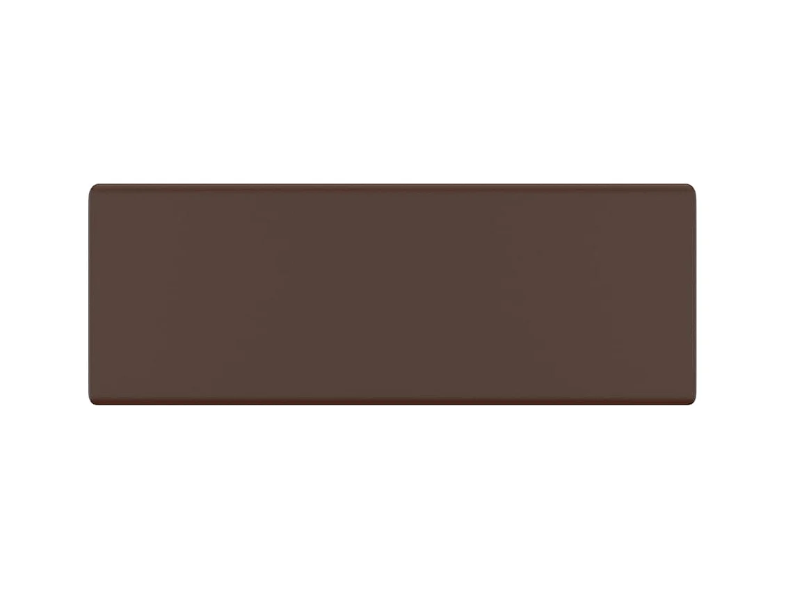 Pia quadrada com transbordamento marrom escuro fosco 41 x 41 cm cerâmica 02_0002693