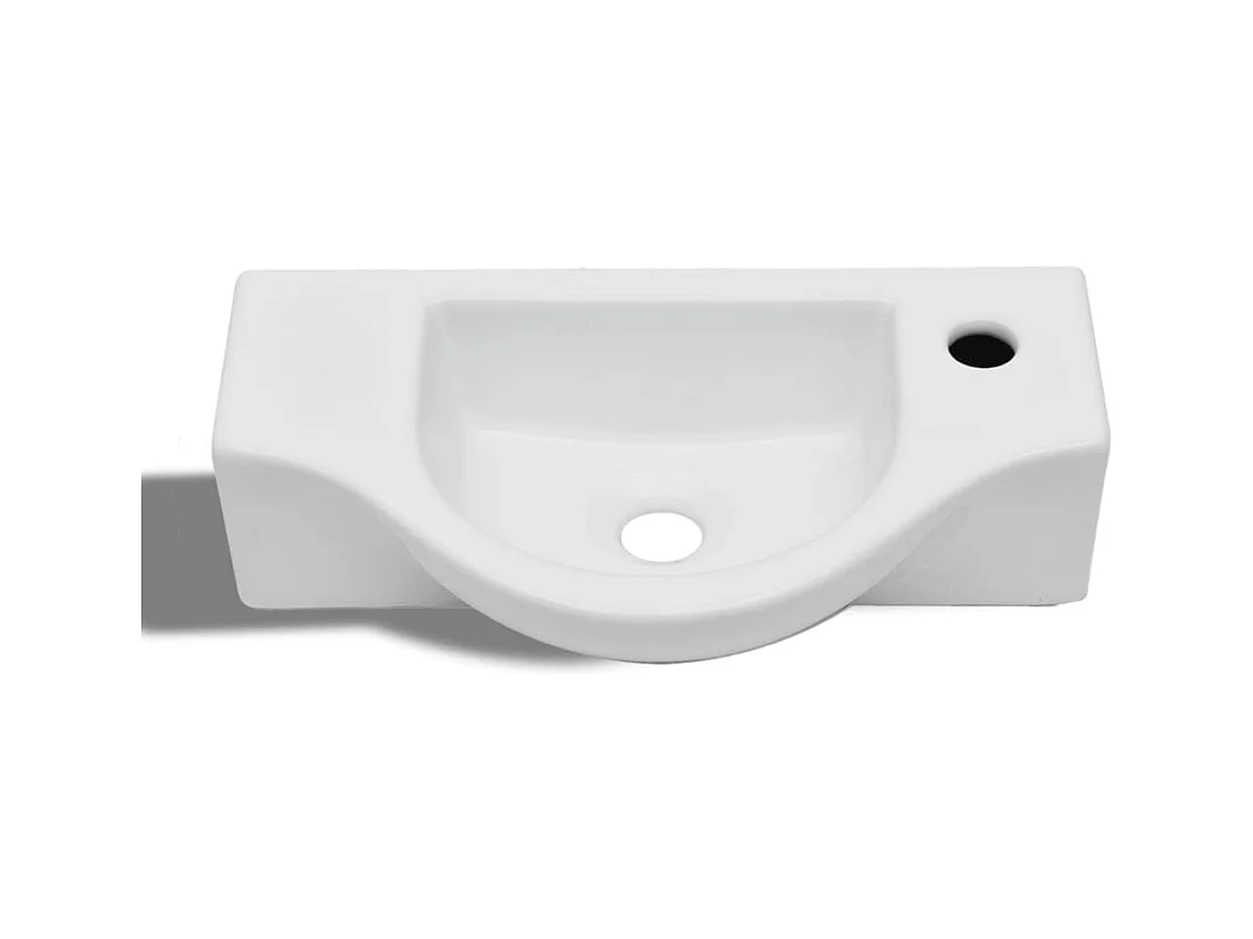 Lavabo hueco para baño 45 x 25 cm cerámica blanca 02_0002505