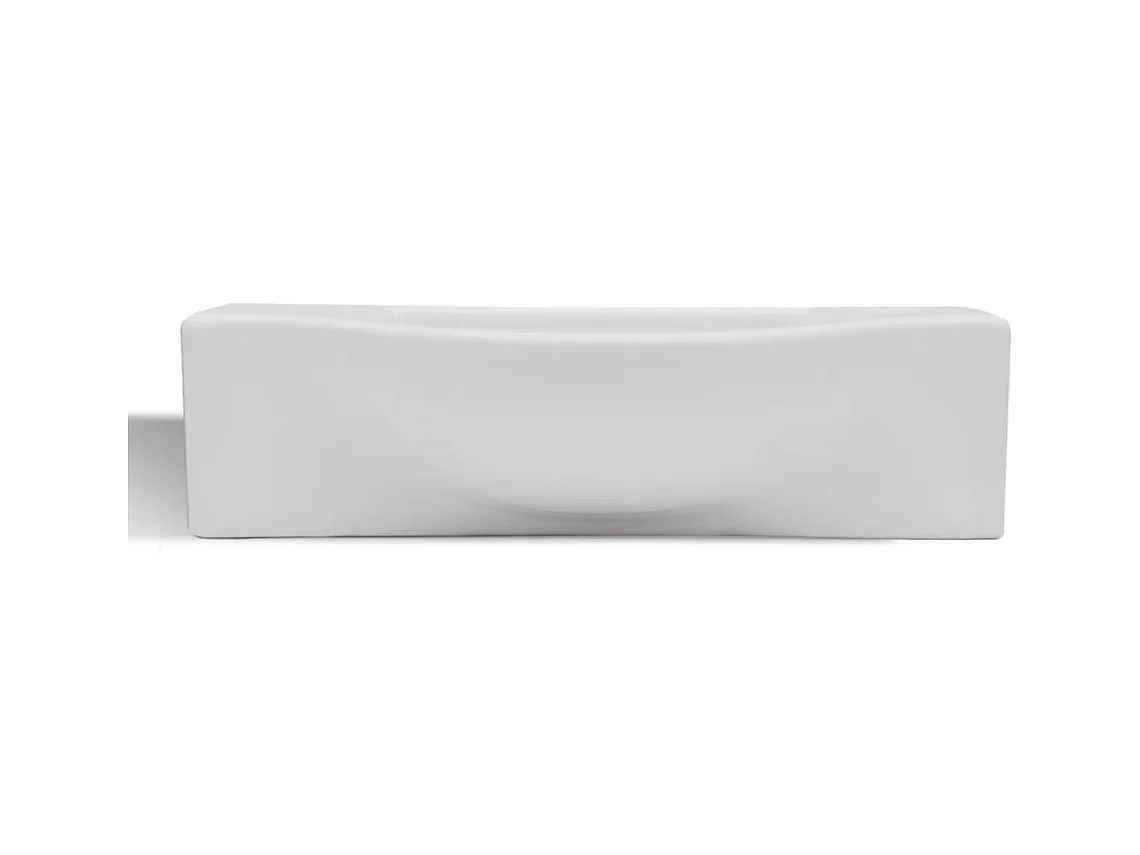 Lavabo hueco para baño 45 x 25 cm cerámica blanca 02_0002505