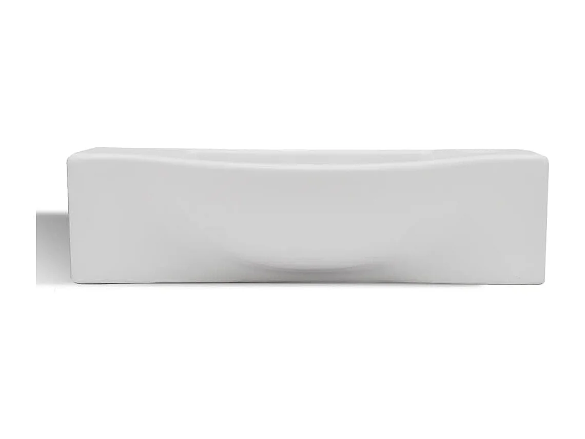 Pia com furo para banheiro 45 x 25 cm cerâmica branca 02_0002505