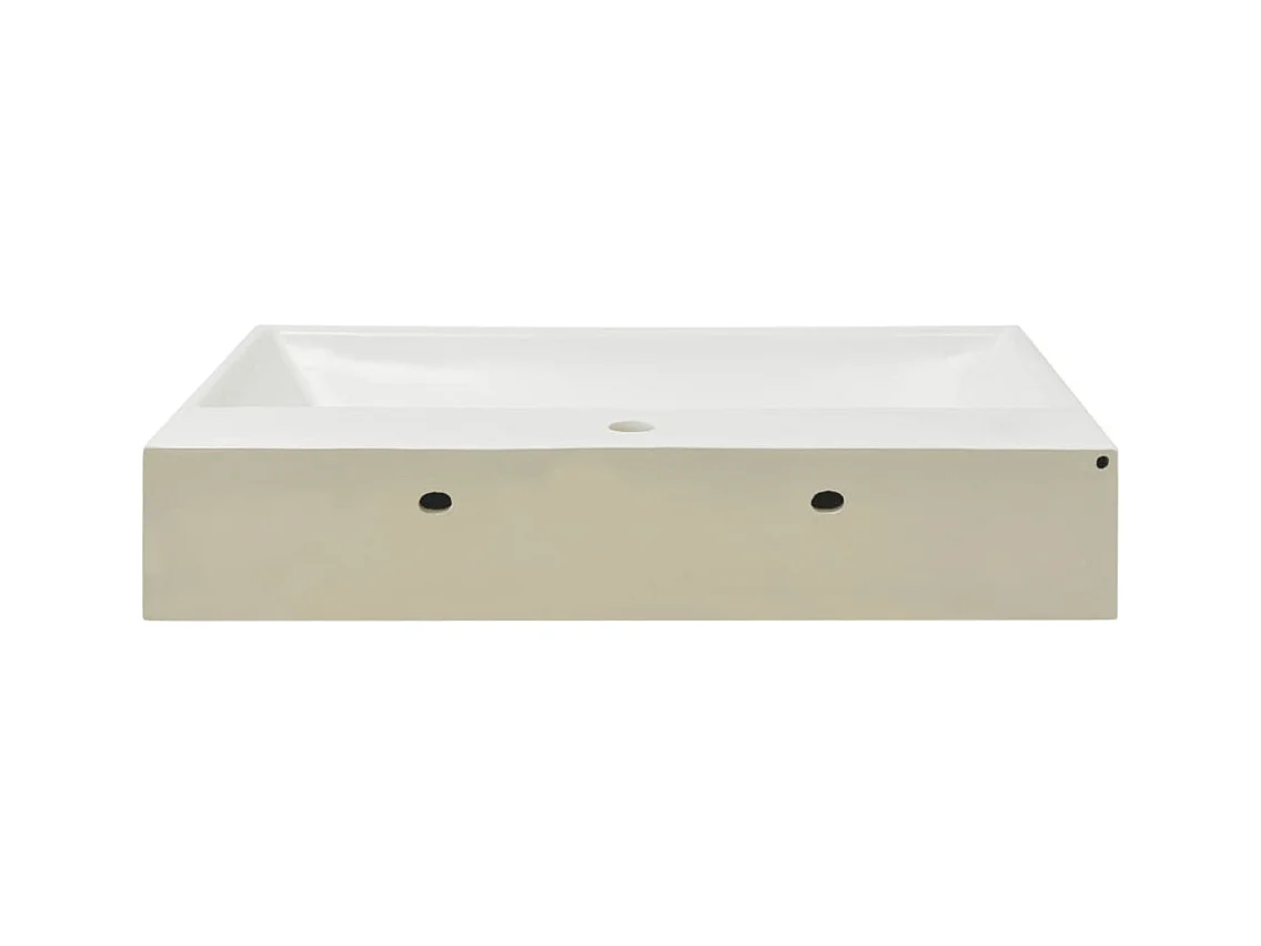 Lavabo con foro rubinetteria in ceramica 76x42,5 cm bianco 02_0002535