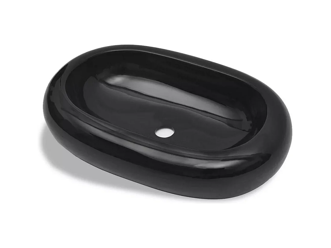 Pia de cerâmica oval 63 x 42 cm para banheiro preta 02_0002495