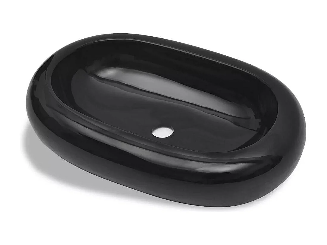Pia de cerâmica oval 63 x 42 cm para banheiro preta 02_0002495