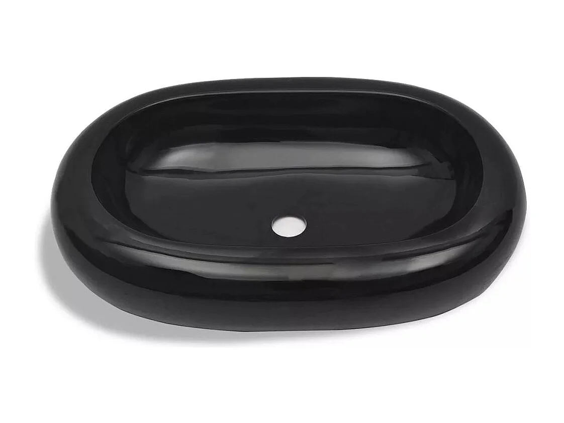 Pia de cerâmica oval 63 x 42 cm para banheiro preta 02_0002495