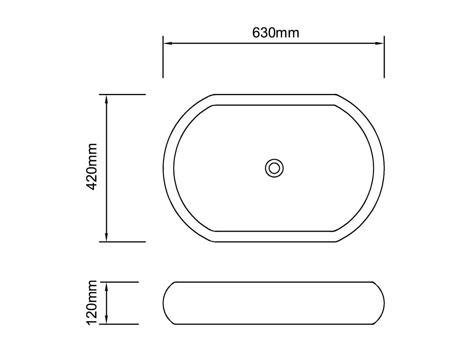 Pia de cerâmica oval 63 x 42 cm para banheiro preta 02_0002495
