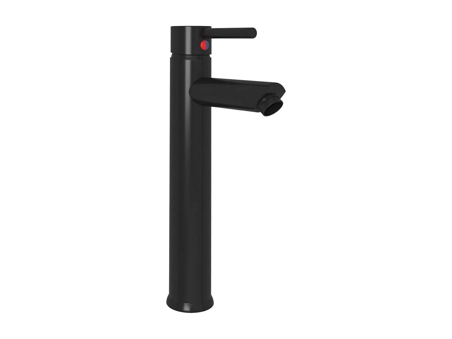 Lavabo de baño diámetro 42 cm con grifo y desagüe con pulsador vidrio templado 02_0002845