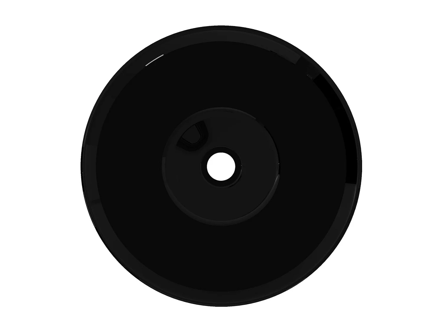 Lavabo tondo in ceramica 42 cm per bagno nero 02_0002502