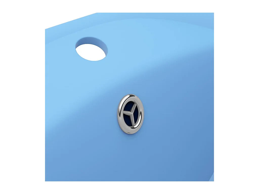 Lavabo ovale con troppopieno opaco 58,5x39 cm Ceramica Azzurro 02_0002676