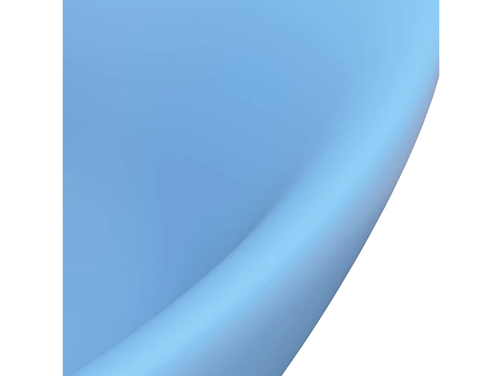 Lavabo ovale con troppopieno opaco 58,5x39 cm Ceramica Azzurro 02_0002676
