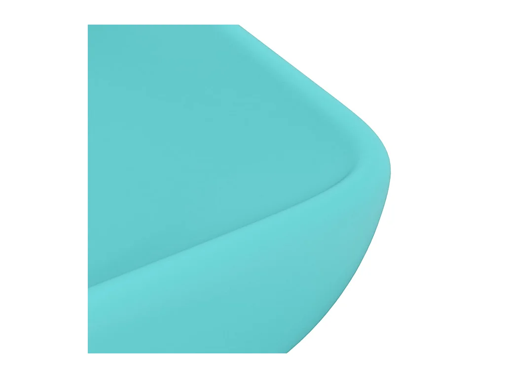 Lavatório retangular luxuoso 71 x 38 cm cerâmica verde claro mate 02_0002700