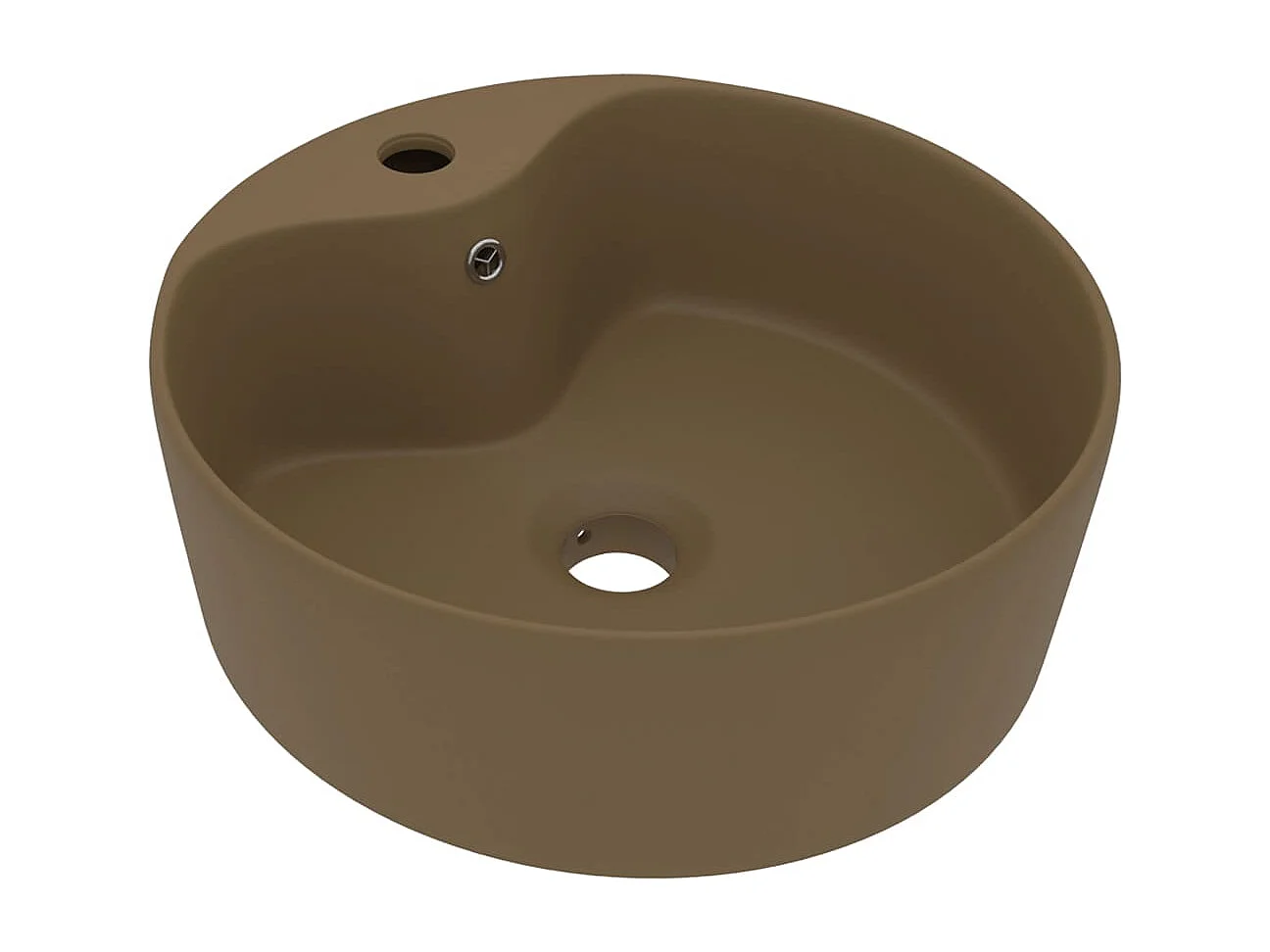 Lavatório de luxo com transbordamento, bancada, banheiro, cosméticos, casa, 36x13 cm, creme fosco, cerâmica 02_0002782