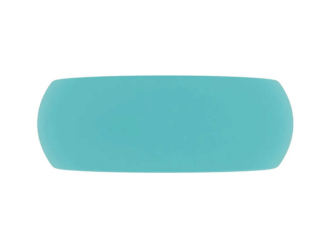 Lavatório redondo luxuoso 40x15 cm cerâmica verde claro mate 02_0002744
