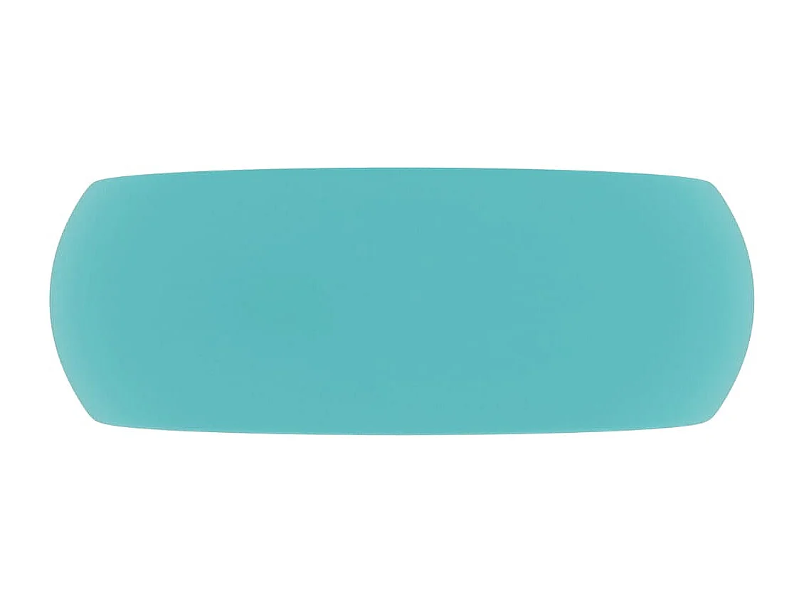Lavatório redondo luxuoso 40x15 cm cerâmica verde claro mate 02_0002744