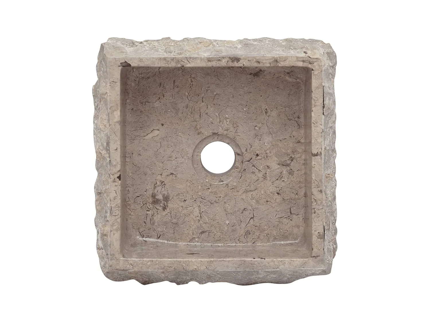 Lavatório quadrado 30x30x13 cm mármore cinza 02_0002820