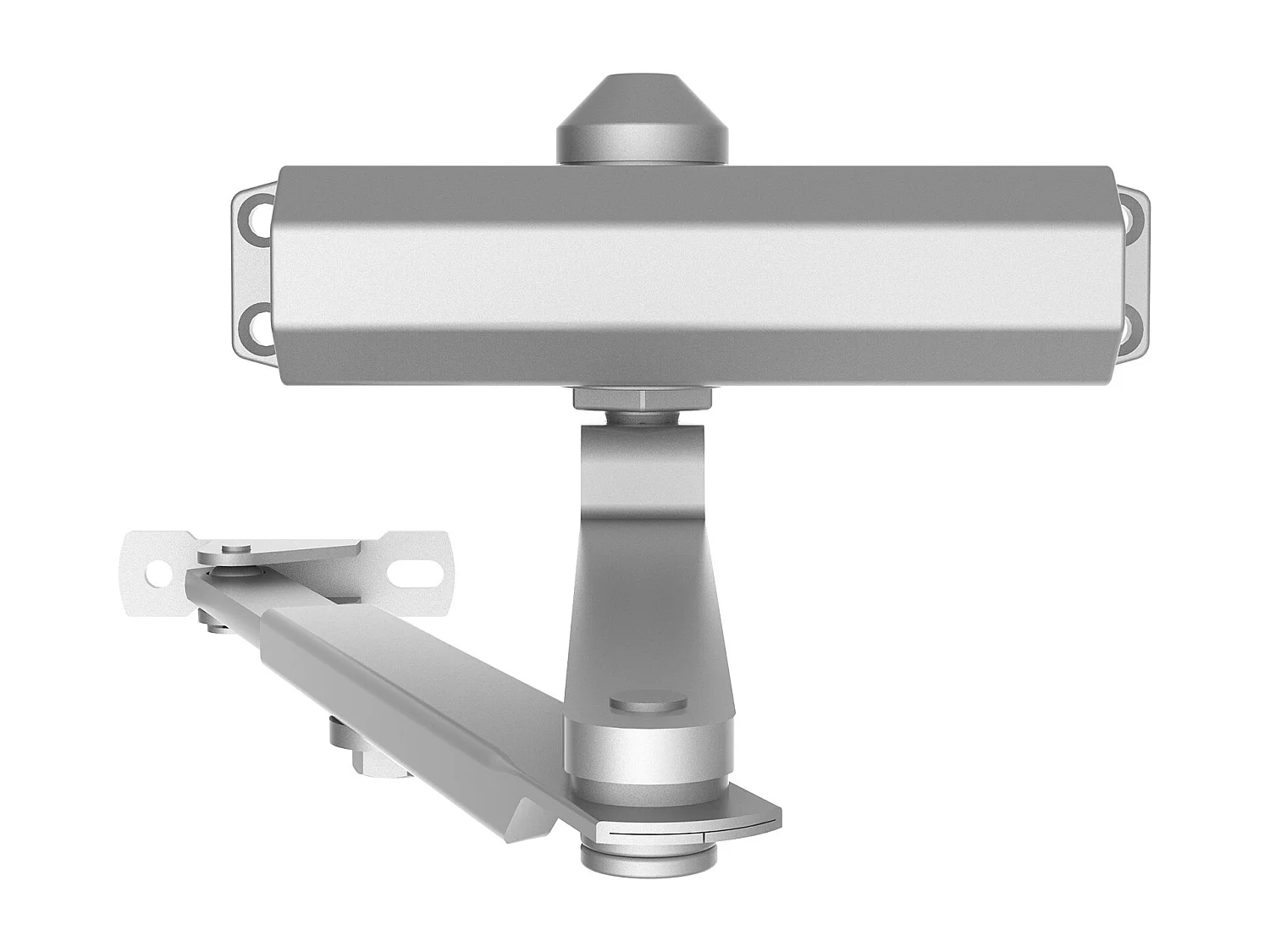 Ferme-Porte SucceBuy 68 kg, Hydraulique Robuste,  Fonte d'Aluminium Robuste,Taille Réglable, Installation Facile,Commercial/Résidentiel, Argent