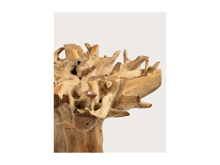 Forest - Table de jardin en bois brut de teck