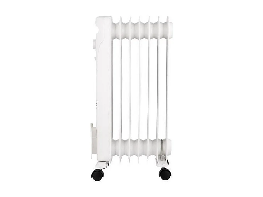 Radiador eléctrico de aceite 1500W OCEANIC - 3 potencias - 7 elementos - Blanco - Móvil
