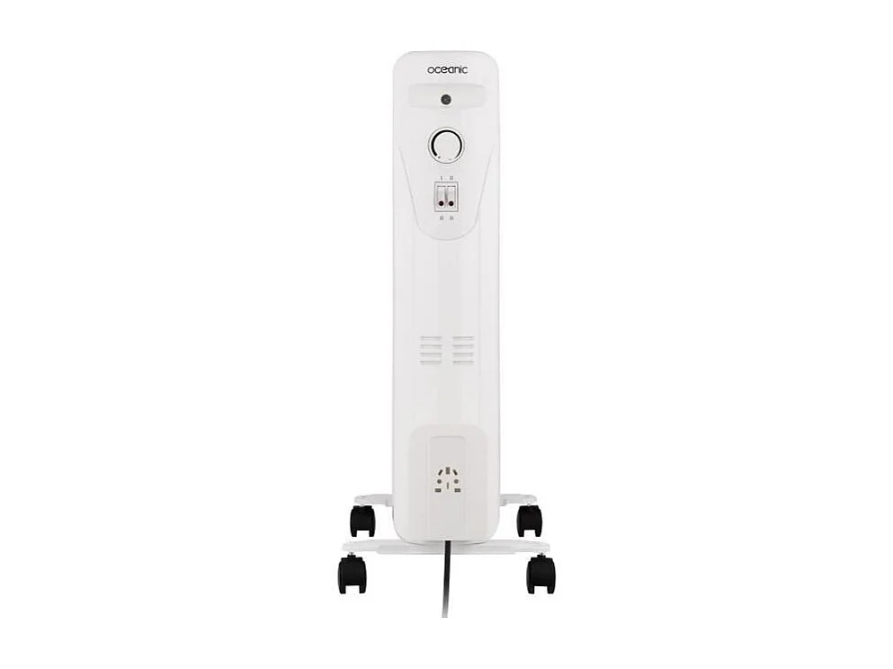 Radiador eléctrico de aceite 2500W OCEANIC - 3 potencias - 11 elementos - Blanco - Móvil