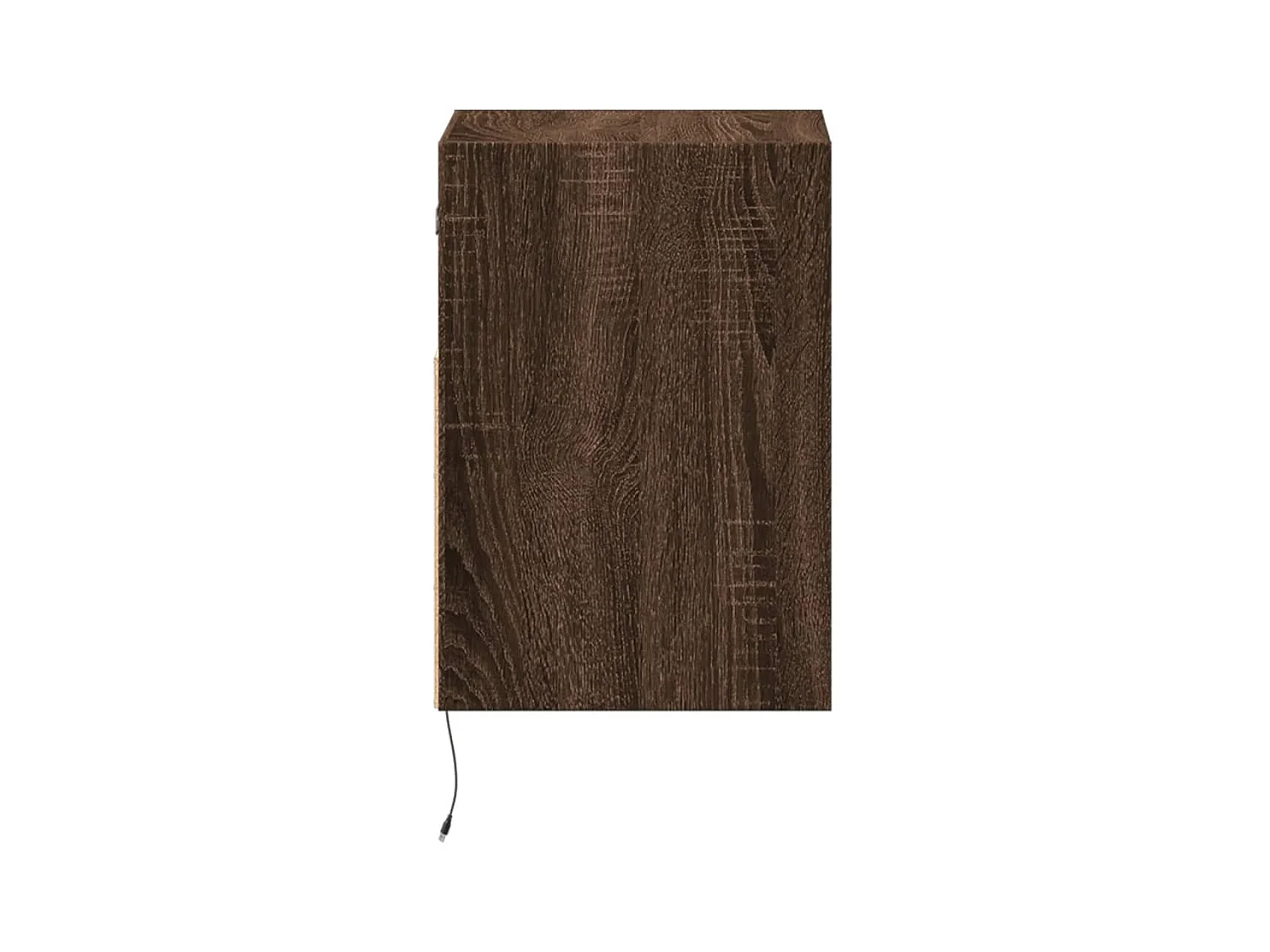 Mobile TV a parete scaffale multimediale credenza TV sala da pranzo soggiorno camera da letto luci LED 2 pezzi rovere 41 x 31 x 45 cm marrone 02_0029164