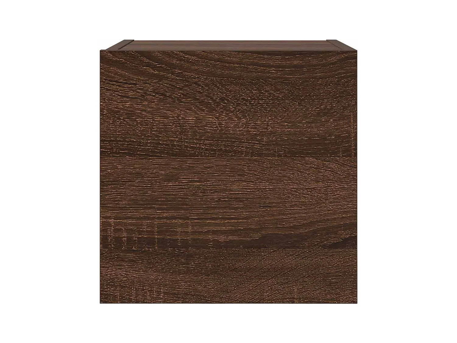 Mueble TV de pared estante multimedia para televisión buffet de televisión comedor salón dormitorio 2 piezas roble 30,5 x 30 x 30 cm marrón 02_0028965